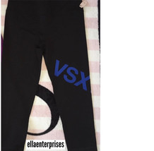 Victoria&#39;s Secret Sport Black Oltemare Logo VSX Knockout Capri Leggings ... - $59.99