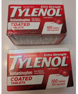 2 Boxes TYLENOL Extra Strength Pain Reliever Coated Tablets - 500mg 100 ... - €16,98 EUR