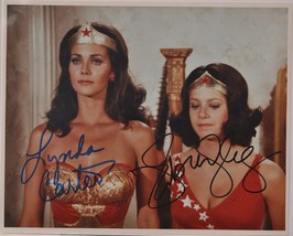 Lynda Carter &amp; Debra Winger Signed Photo X2 - Wonder Woman, Wonder Girl w/coa - £172.21 GBP