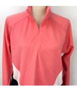 NordicTrack Pullover XL Knit Long Sleeve Pink White Black Shirt - £19.65 GBP