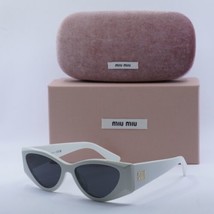 MIU MIU MU06YS 1425S0 White/Dark Grey 54-16-140 Sunglasses New Authentic - $282.54