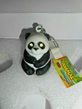 Cute Panda Bear Keychain Led Light Up With Sound 1 7/8&quot; X 1 1/4&quot;/NOS/unused - £8.78 GBP