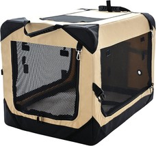 20 Inch Collapsible Dog Crate For Small Dogs, 4-Door Foldable Soft Dog Kennel Wi - $54.99