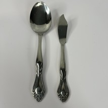 Lifetime Stainless Korea Pierrepont Dinner Spoon &amp; Butter Knife Set, Glossy - $8.50