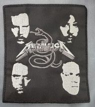 METALLICA Black Album SQUARED EMBROIDERED PATCH Thrash Metal - £7.19 GBP