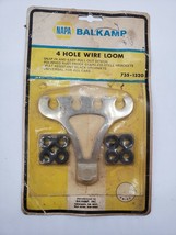 Vintage NOS Napa Balkamp Stainless Steel 4 Hole Wire Loom 2 Brackets 8 Grommets - £25.09 GBP