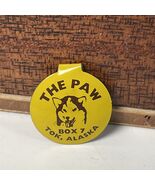 Vintage Button Paw Tok Alaska Yellow Siberian Husky - $184.42 MXN