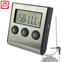 Remote Kitchen Digital Cooking Thermometer Probe Meat Food Temperature W... - £19.69 GBP