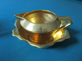 Pickard Gold Encrusted Fine Pottery Sugar And Creamer Original - £98.92 GBP