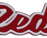 Cincinnati Reds Text Embroidered Applique Iron On Patch Various Sizes Cu... - £4.59 GBP+