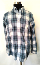 Abercrombie &amp; Fitch Shirt Men&#39;s Size XLarge Gray Plaid Button Front Cotton - £15.15 GBP