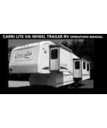 CARRI LITE by Carriage Trailer 5th Wheel Operations Manual for RV Camper... - €21,39 EUR