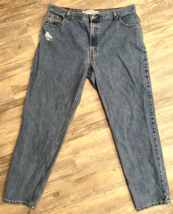 Vtg Levi’s 550 Classic Relaxed Tapered Women&#39;s Size 18M 100% Cotton Mom Jeans - £15.34 GBP