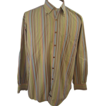 Robert Talbott Carmel Men Dress casual Shirt sz L slim fit striped cotton  - £27.68 GBP