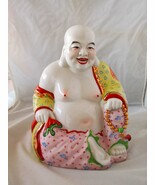 Ceramic Chinese Buddha Happy &amp; Smiling (9&quot; Tall) - $65.00