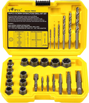 TOPEC Screw Extractor Set, 26 Piece Bolt Extractor Kit and Left Hand Dri... - £38.39 GBP