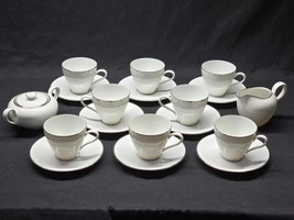 Vintage CROWN BAVARIA 19-Piece Coffee Set ELEGANCE Platinum Trim - Servi... - $1,020.91 MXN