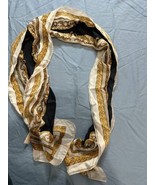 Elaine Gold Collection XIIX Black &amp; Gold Rectangular Women’s Scarf - $14.84