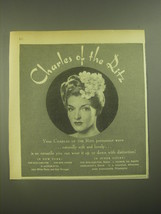 1945 Charles of the Ritz Permanent Wave Ad - Hair Style - $18.49