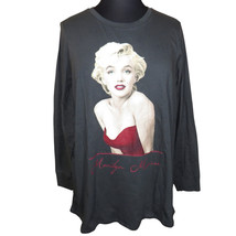 Marilyn Monroe Classic Fit Heritage Jersey Long Sleeve Tee Plus Size 1X - $34.99