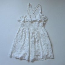 NWT Madewell Embroidered Apron Ruffle Dress in White Wash 2 $148 - £24.03 GBP