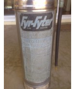 Vintage Fyr-Fyter Fire Extinguisher/  Stainless Steel 2.5 gallon and 24 ... - $1,491.82 MXN