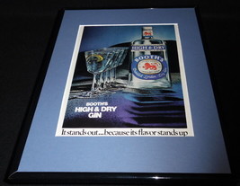 1976 Booth&#39;s High &amp; Dry Gin 11x14 Framed ORIGINAL Vintage Advertisement - £30.95 GBP