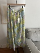 CALYPSO St. BARTH Boho Hippie Floral Pastel Cottage Flowy Maxi Skirt Size L - €65,76 EUR