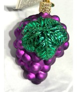 Old World Christmas glass Ornament 28004 grapes 4” x 2 3/4” Matt finish - €12,91 EUR