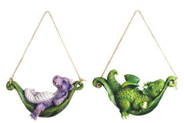 Dragon 71938 Mini Figurine 2 PC Garden Swinger Indoor Outdoor Ornament 4&quot; H - £15.81 GBP