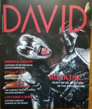 DAVID Magazine Jul 2012: Gene Simmons (Kiss) &amp; Motley Crue Tour Press Conference - £3.95 GBP