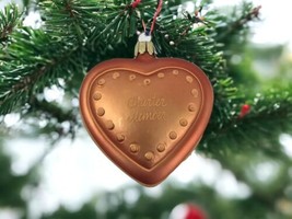 Goebel M.J. Hummel "The Heart Of M. J. Hummel Club” Member Amber Glass Ornament - $18.58