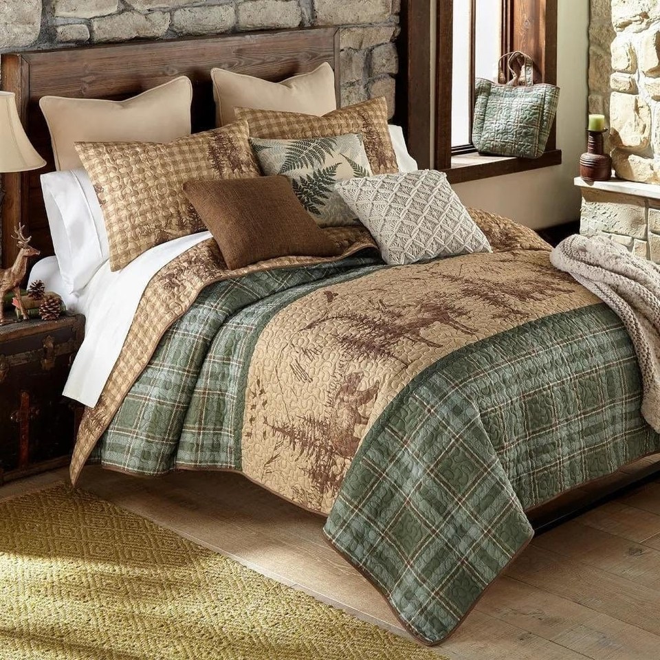 Cozy Plaid Trail Quilt Set for Stylish Bedrooms Upgrade - $112.65+