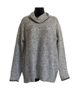 Cable and Gauge cowl neck heathered Gray sweater Women’s Size S Small - $38.20 CAD
