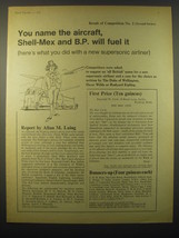 1965 Shell-Mex BP Oil Ad - You name the aircraft, Shell-Mex and B.P. will fuel - $18.49