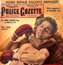 1951 Willie Pep Sandy Sandler Boxing Police Gazette COVER ONLY Print Spo... - $34.99