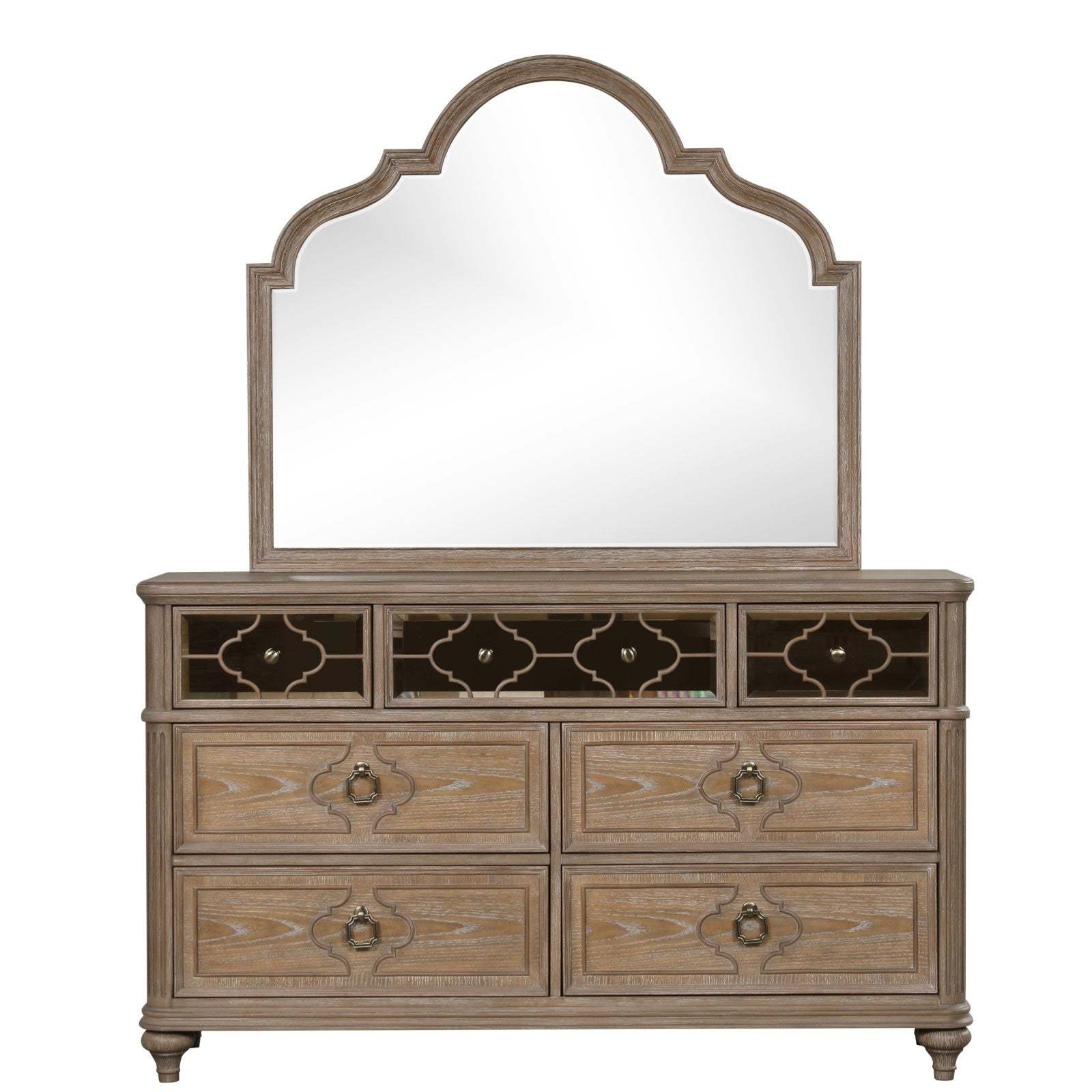 Rustic Oak Dresser: Contemporary 1-Pc Bedroom Furniture with Mirror Item image 7