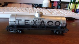 HO Scale Mantua, Single Dome Tank Car, Texaco Silver,  No # Built K-D couplers - $28.50