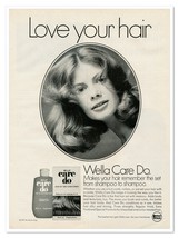 Wella Care Do Hair Set &amp; Conditioner Vintage 1972 Full-Page Magazine Ad - £7.75 GBP