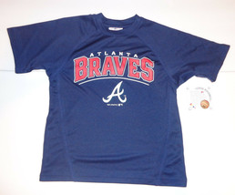 Genuine Merchandise Atlanta Braves Baseball BOYS Youth top Jersey NWT - £9.31 GBP