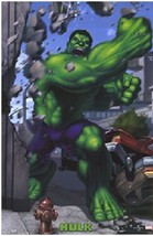 2003 Hulk Punch Poster Marvel Universe 22.375x34 Inch The Avengers NEW RARE OOP - £14.17 GBP