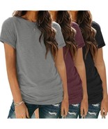 SUNBS Womens 3 Pack T-Shirts Short Sleeve Summer Tops - $471.77 MXN