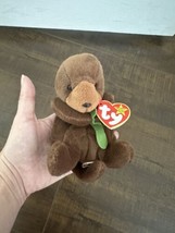 Ty Beanie Baby Seaweed The Otter Plush Stuffed Animal Toy 6 Inch  - £7.73 GBP