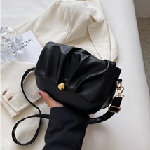Women’s Bags Trend Handbags Purple Simple Folds Design Luxury Messenger Bag Fema - £20.09 GBP