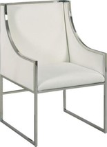 Host Chair Dining Woodbridge Amsterdam Polished Nickel Steel Upholstery F - £1,834.22 GBP