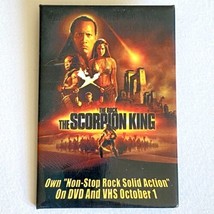 2002 Scorpion King Feat The Rock Johnson DVD/VHS Video Release Promo Pin... - $9.95