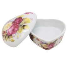 Heart-Shaped Large Flower Decorate Nail Stacking Dish For Holding Powder... - $14.99
