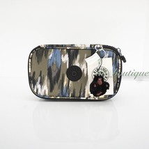 NWT Kipling AC8236 50 Pens Case Cosmetic Accessory Box Nylon Camo Charm Multi 42 - £26.27 GBP