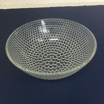 Vintage bubble knob clear glass bowl MCM candy dish serving bowl display - $24.70