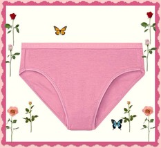 L  XL Pink Soft Rose Stretch Cotton Victorias Secret High-Leg Waist Brie... - £8.62 GBP